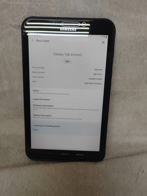 Samsung Galaxy Tab Active 2 SM-T390 16 GB, Wi-Fi, 8 in - Black