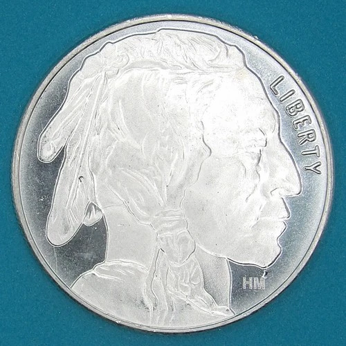 1 oz. INDIAN HEAD BUFFALO NICKEL coin tribute SILVER ROUND .999 fine silver