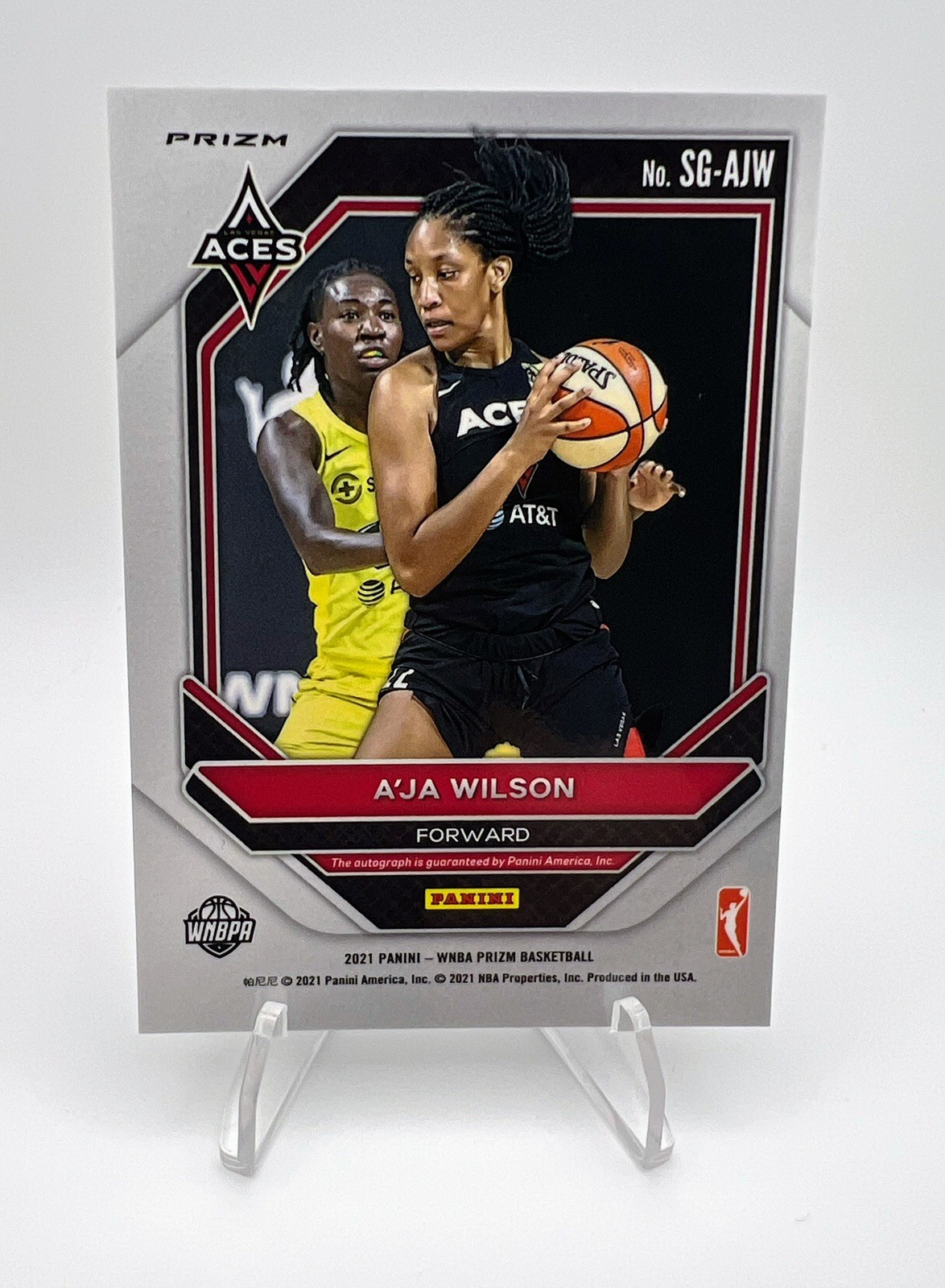 2021 Prizm A’JA WILSON WNBA Signatures #SG-AJW Auto Silver SSP 🔥 Aces 🐐 