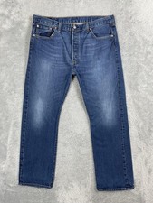 Levis 501 Jeans Mens 40x30  Blue Original Fit Button Fly Straight Leg Denim