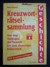 Kreuzworträtselsammlung 1  Geschichte Auer Verlag Anfang Neuzeit bis Kaiserreich