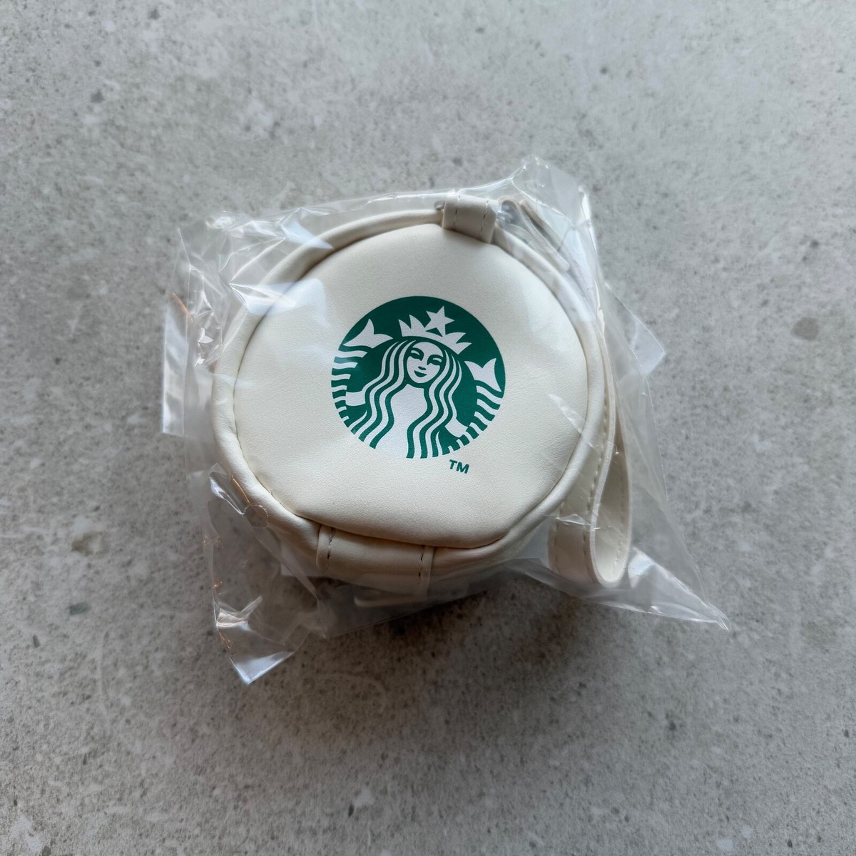 Starbucksの袋 Starbucks Coffee Japan White Clear Pouch Case Zipper Tagged Happy