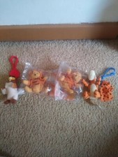 2000 The Tigger Movie Winnie the Pooh 4 plush figures Mcdonald's Happy Meal toys