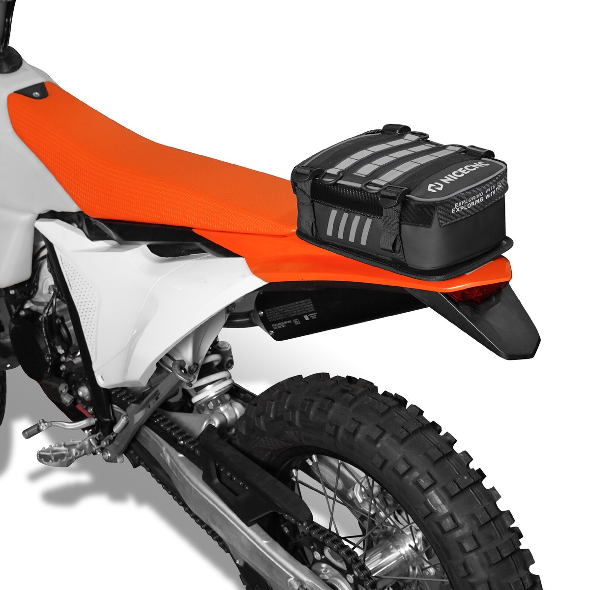 NICECNC Rear Fender Bag with Tool Roll Bag For Enduro Dirt Bike