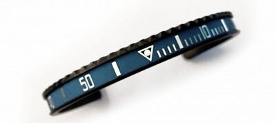 Speedometer Official Black Steel Vintage Matt Blue Bangle Bracelet