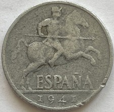 Spain 🇪🇸 1941 10 Centimos Coin