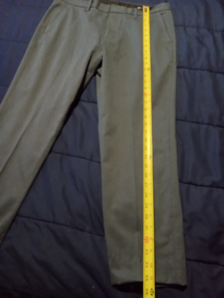 Bonobos Monday Chino Pants Men's Size 34x30 Gray Flat Front - Image 2 of 4