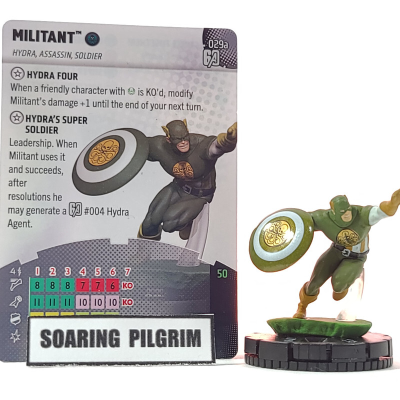 Marvel Heroclix MILITANT - 029a RARE Avengers 60th Anniversary