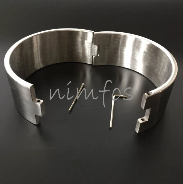 6 CM Resistente 100% Acero Inoxidable Cuello Cuello Cuello Corsé Puño Encuadernación 4 Tamaño Foto 2 de 4