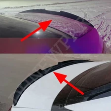 For Audi A4 A5 A6 A7 A8 Quattro Sedan Black Sedan Rear Trunk Spoiler Wing Lip PU