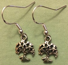 LITTLE TREE EARRINGS - Pewter with Sterling Silver Ear Wires
