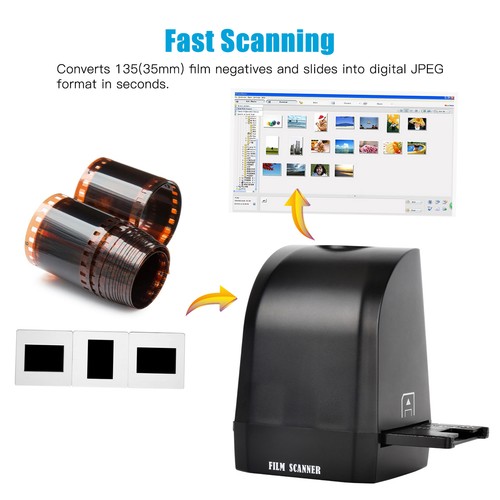 Portable Negative Film Convert Slides & Negatives To Digital Photos A3Z8 - Picture 9 of 9