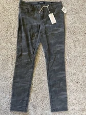 Rewash Take Care Of Me Skinny Stretch Grey Camo Jeans Pants JR Size 9 NWT