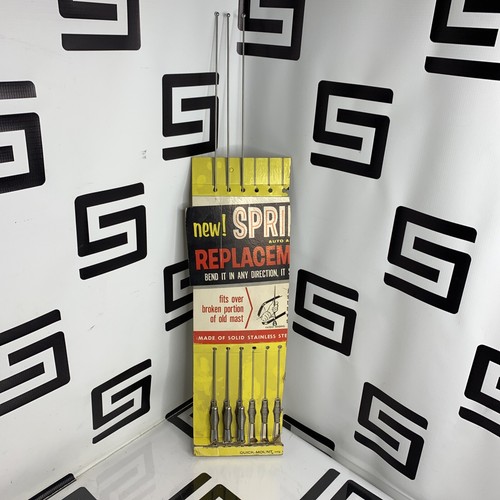 NEW Universal Stainless Steel Car FM AM Radio Antenna Spring Rod Auto