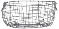 Esschert Design Draht Korb -GROSS- Oval Griffe L=38,5 Cm Dekoration Garten Deko