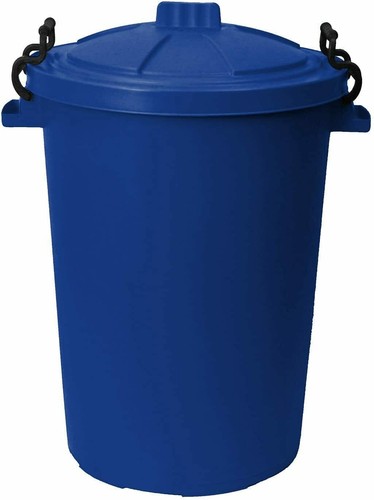 50L/80L Plastic Dustbin For Indoor Outdoor Pet Feeding Recycle Waste Rubbish Bin - Picture 36 of 47