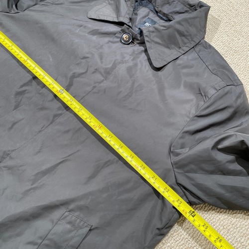 Hugo Boss Trench Coat Mens Large 52 EU Ash Grey Long Waterproof Jacket - Picture 6 of 13