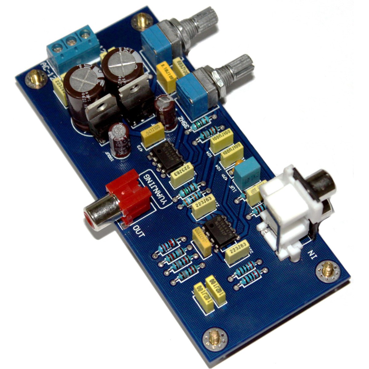 Bass Preamp Low Pass Volume Controlled Preamplifier Board
