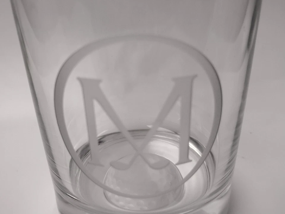 Reed & Barton Soho Golfer Whiskey Cocktail Crystal Glasses 12oz Replacement - Image 4 of 4