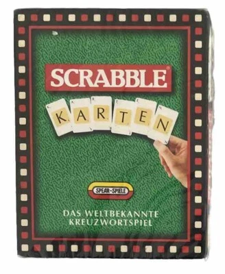 SCRABBLE Karten - Das Weltbekannte Kreuzwortspiel - NEU OVP Kartenspiel Mattel - Bild 1 von 2