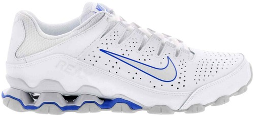 Nike Reax 8 TR Blue Leather Lace Up Cross Training Sneakers  display picture 2