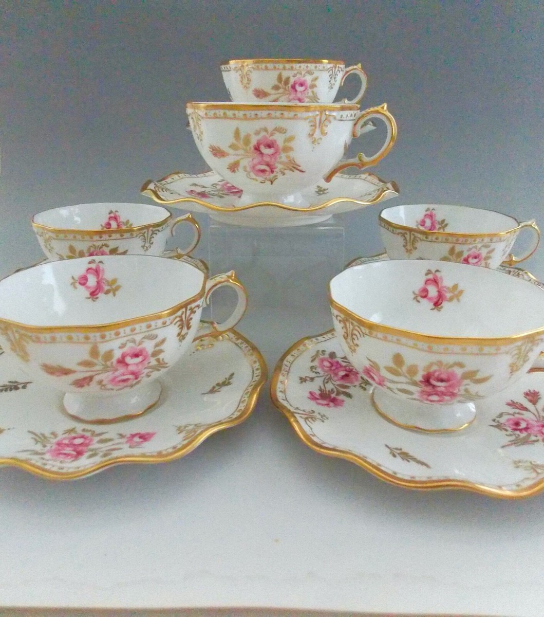 グラス+カップ  CROWN DERBY   Pinxton Roses ROYAL CROWN DERBY, 