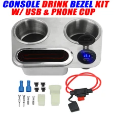 Console Drink Bezel USB Phone Cup For Pontiac Firebird Chevrolet Camaro 1971-81