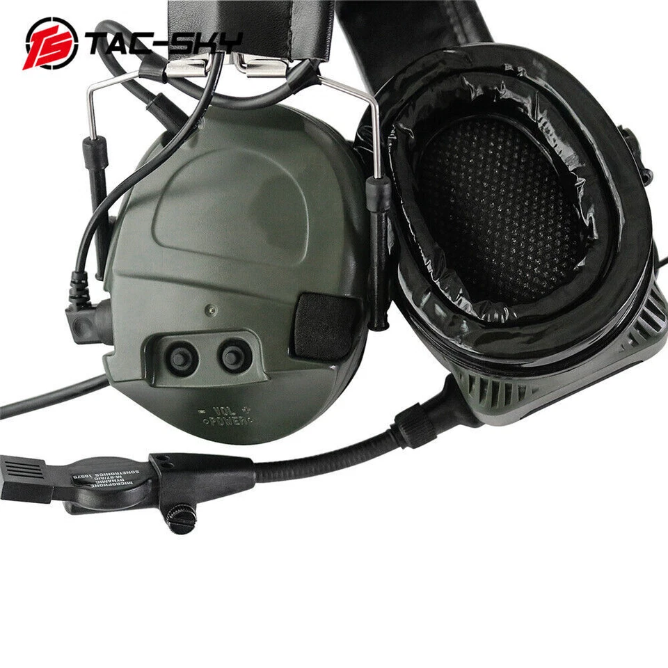 TAC-SKY TCI LIBERATOR 1 Tactical Noise Reduction Pickup Silicone Earmuff Headset - Image 4 of 4