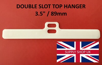 3,5'' / 89mm Vertikaljalousie Top Lamellenaufhänger - DOPPEL Schlitz Typ - Profi Qualität