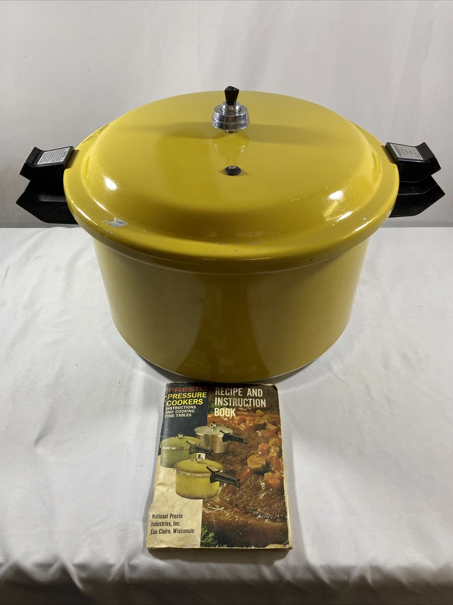 Vintage Presto 12 Qt PRESSURE COOKER Canner CAA12H Yellow Harvest