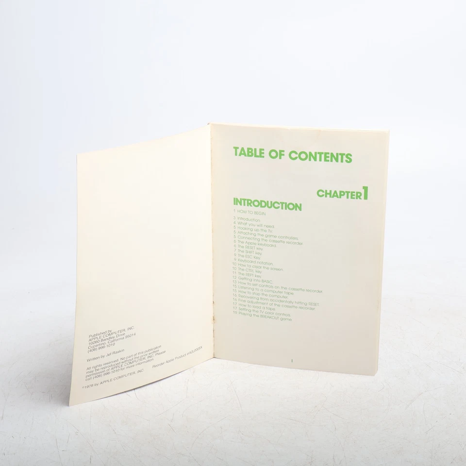 RARE Apple Computer 1978  Apple II Basic Programming Manual Jef Raskin - Image 3 of 4