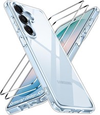 3-in-1 Case for Samsung Galaxy S26 6.3” with 2 Pack Tempered Glass Screen Protec