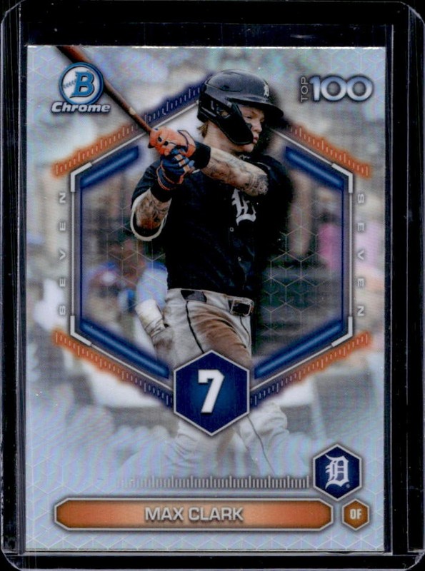 2026 Bowman Max Clark Scouts Top 100 Chrome #BTP-7 Tigers