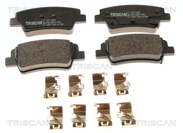 Triscan Bremsbelagsatz Scheibenbremse 8110 43082 FüR Hyundai Elantra 7 CN7 I20 3-image
