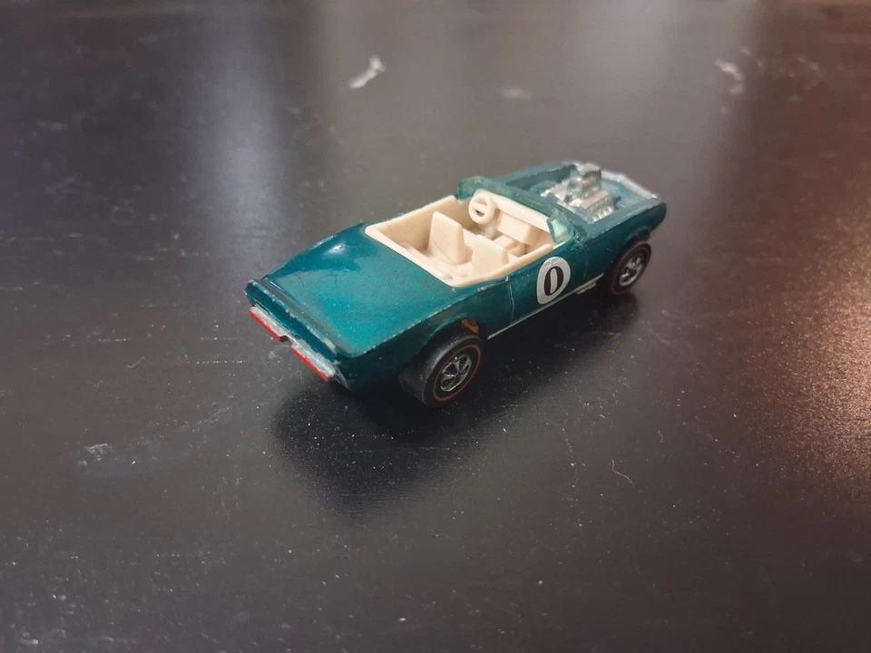 De colección 1969 Hot Wheels Redline Light My Firebird Aqua Bonito Foto 3 de 4