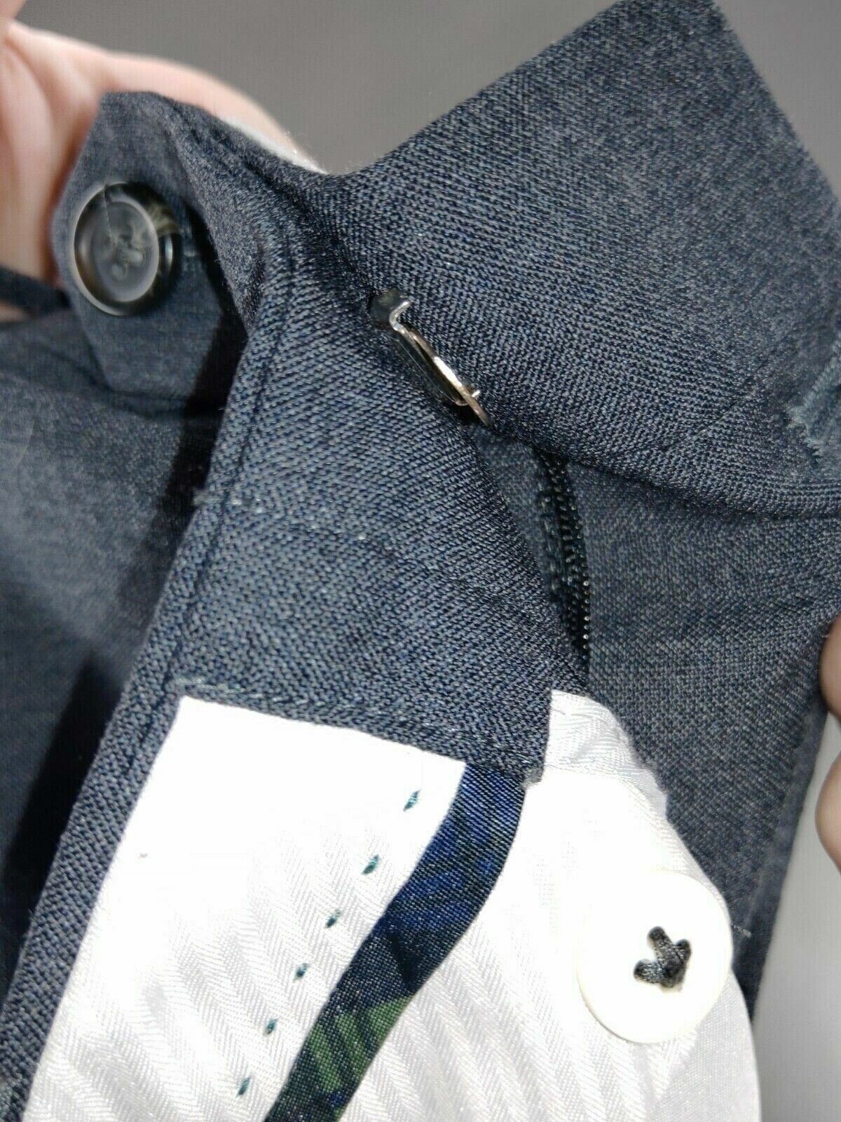 Lauren Ralph Lauren Mens Size 38Wx32L Dark Grey Straight Leg Pleated Dress Pants thumbnail 6