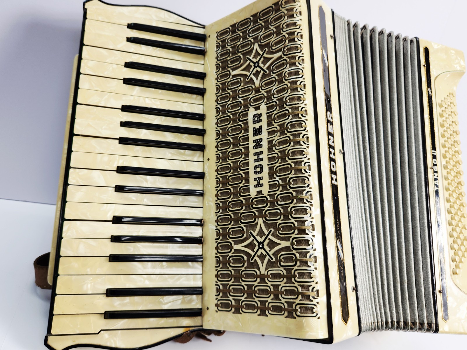 Vintage Hohner Tango II Accordion With Case 