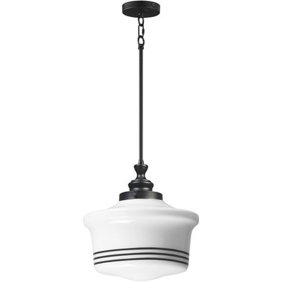 Maxim Lighting 21534WTBK Eureka Pendant Black