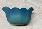 VAN BRIGGLE Vintage Art Pottery Scalloped Tulip Bowl Vase Dish - 5.25"