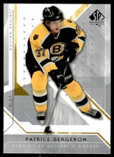 2006-07 SP Authentic Patrice Bergeron Boston Bruins #92