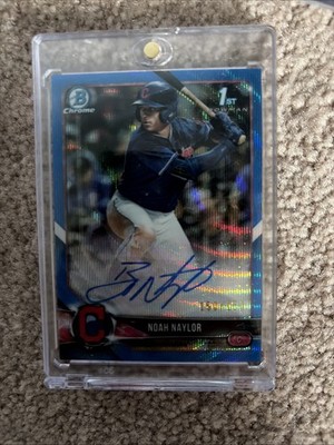 2018 Bowman Draft - Chrome Draft Pick Autographs Bo Naylor #CDA-NN Blue Wave/150