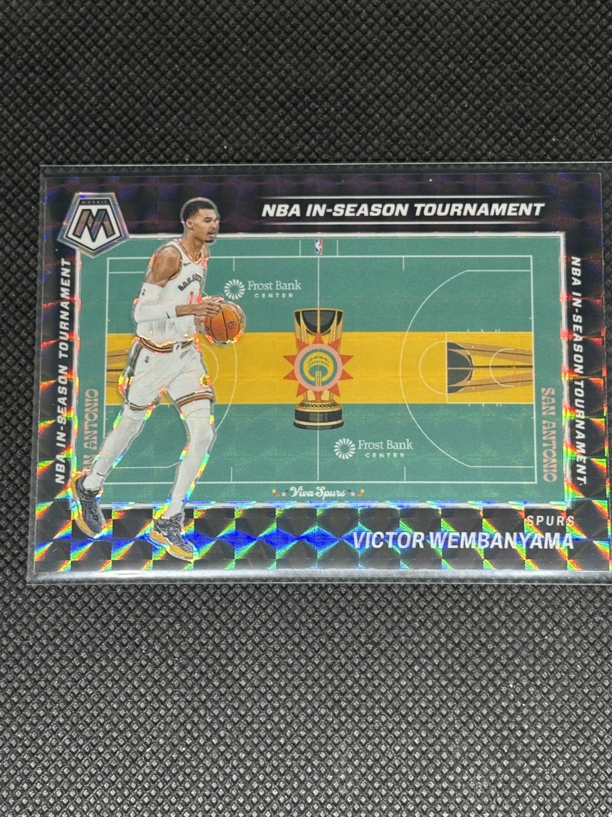 2023-24 Mosaic Victor Wembanyama NBA In Season Tournament RC #9 Spurs