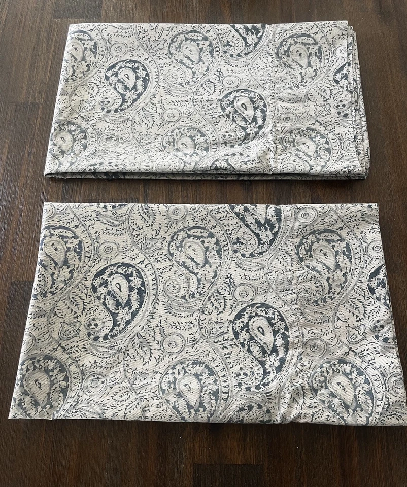 FOLHAS RALPH LAUREN BANTRY PAISLEY algodão 2 KING azul - Imagem 4 de 4