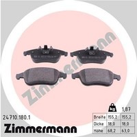 Zimmermann BremsbelÄGe Renault Grand Laguna Megane DZ0/1 KZ0/1 ScÉNic JZ0/1