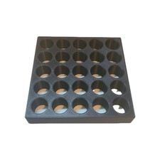 3D Printed ER16 Collet Rack Holder – 25 Holes – CNC Tool Organizer – Durable PLA