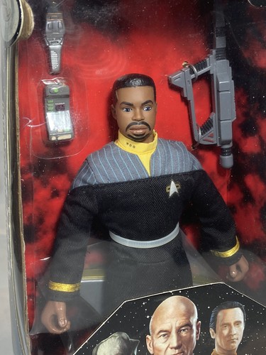 Star Trek Insurrection 9" Action Figure Lt Co Geordi LaForge 1998 Playmates - Picture 2 of 12