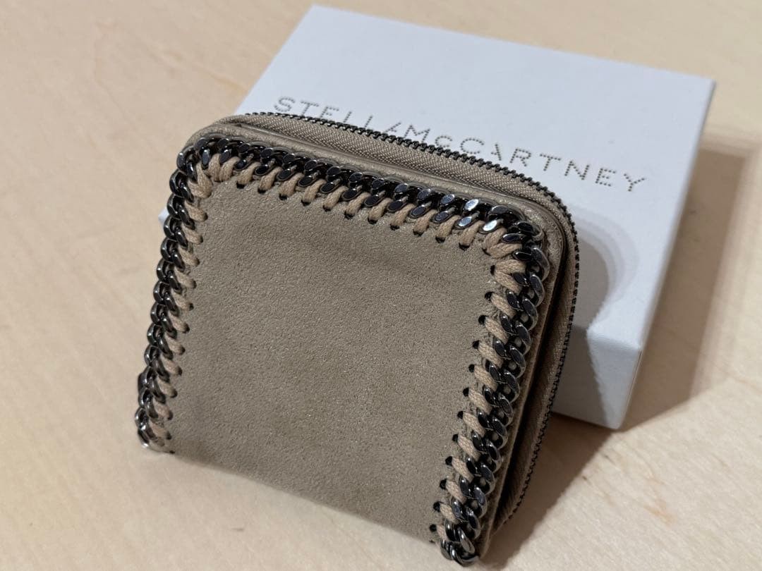 STELLA McCARTNEY Women Bifold Wallet Gray Limited Edition VHTF Designer Collecti