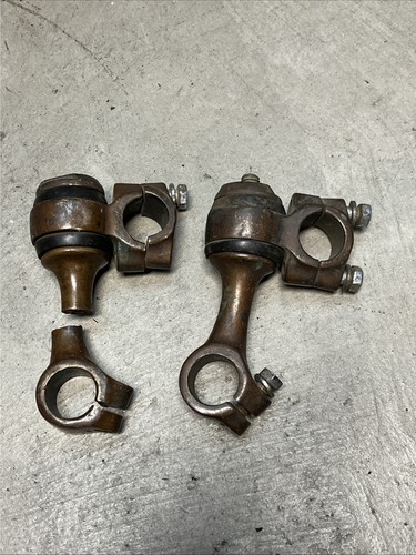 3.5 Flanders Handlebar Risers Harley Knucklehead Panhead Flathead ...