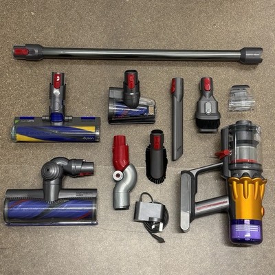 Dyson V12 Detect Slim Absolute Stiel Akku Staubsauger Gelb/Nickel
