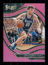 2021 Panini Select Matthew Hurt Blue RC Blue Devils #21